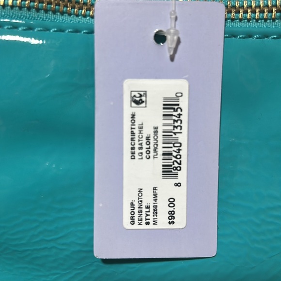 Women's purse turquoise and cream Marc Fisher bag - Picture 3 of 8